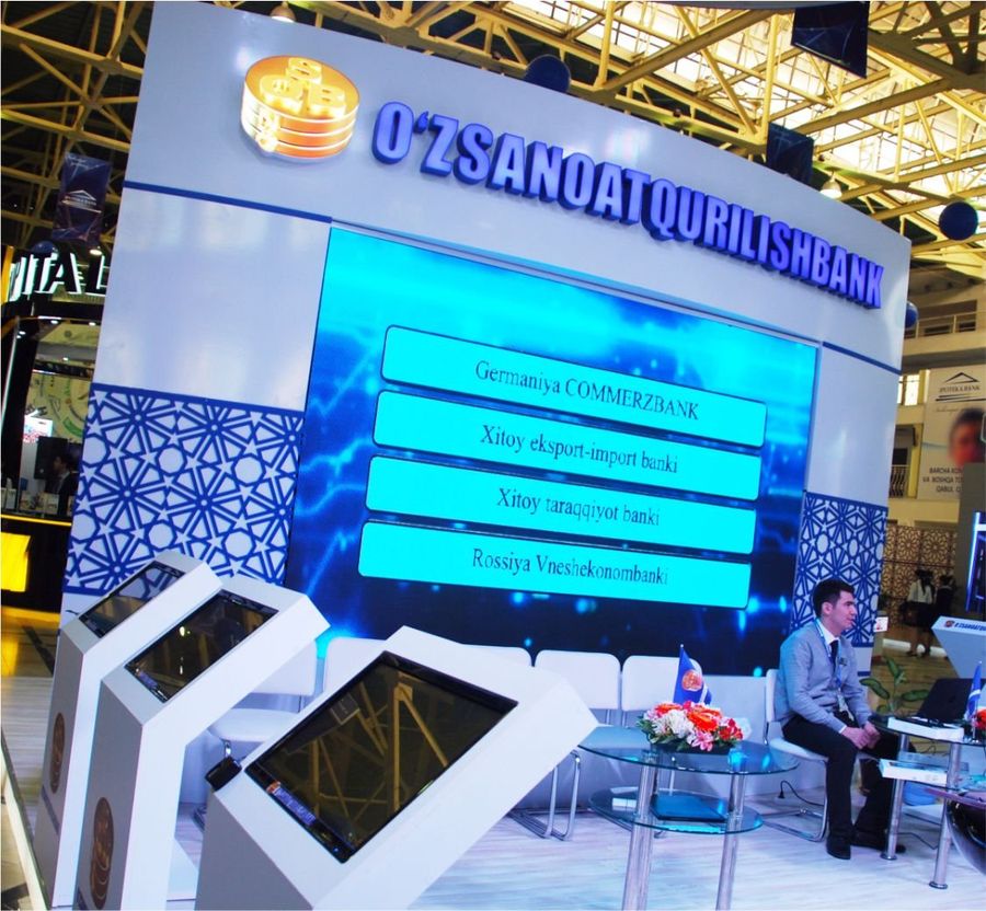Стенд O'zsanoatqurilishbank